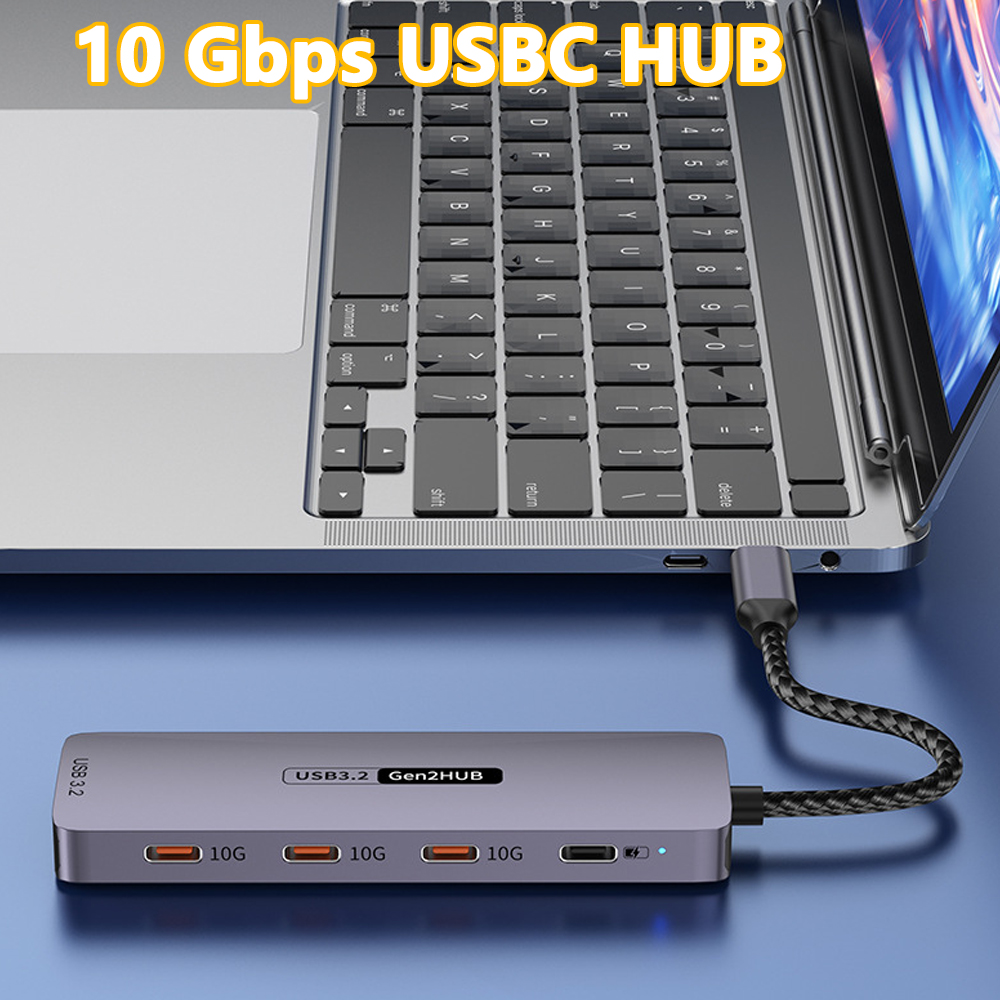 USB 3.2 C Hub Gen2 Docking Station Type C Tipo Splitter Concentrator 10G Laptop Dock for MacBook