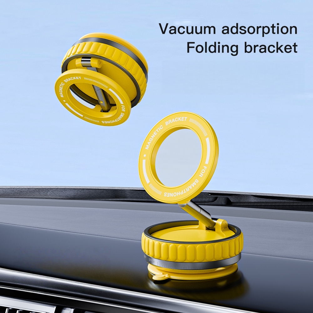 Portable 360° Rotating Magnetic Vacuum Adsorption Foldable Car Phone Mount Bracket Holder for Navigation - Image 8