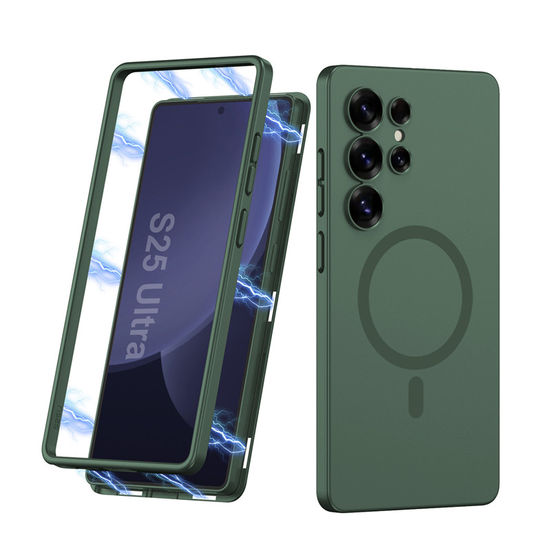 Magnetic Ultra Thin Casing for Samsung Galaxy S25 Ultra S25U Durable Simple Wireless Charging S25 S25Plus Premium Phone Case - Image 3