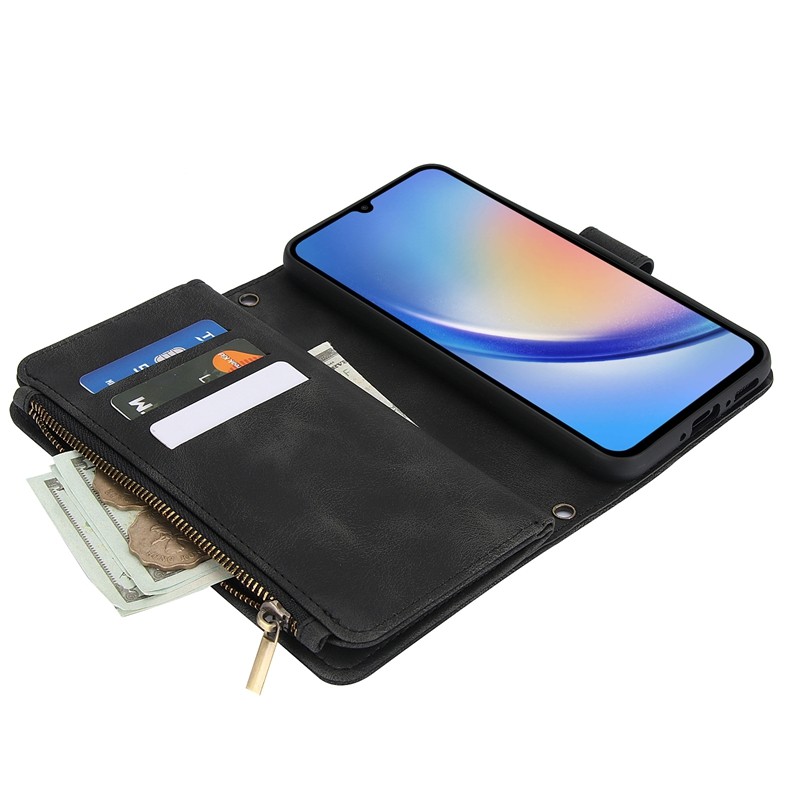 Luxury Bumper Casing for Samsung A15 A25 A35 A55 Ins Anti-DROP Leather Classic A16 A26 A36 A56 With Card Holder Phone Case - Image 2