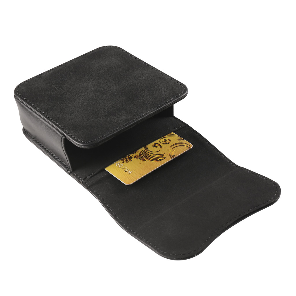 Belt Clip Holster PU Leather Pouch for Universal Waist Bag for Samsung Z Flip 7 FE 6 5 4 3 Case Cover with Card Slot Magnetic Fashion Belt Clip Flip Case - Image 3