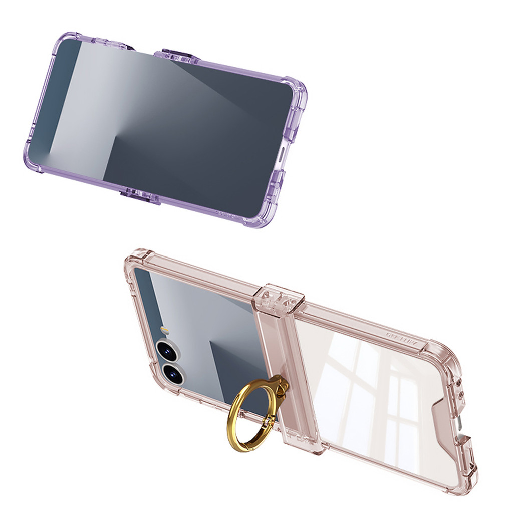 Bumper for Samsung Galaxy Z Flip 7 6 5 4 3 Case Unique Design Classic Flip5 Flip6 Flip7 Flip7 FE With Ring Holder Phone Casing - Image 3