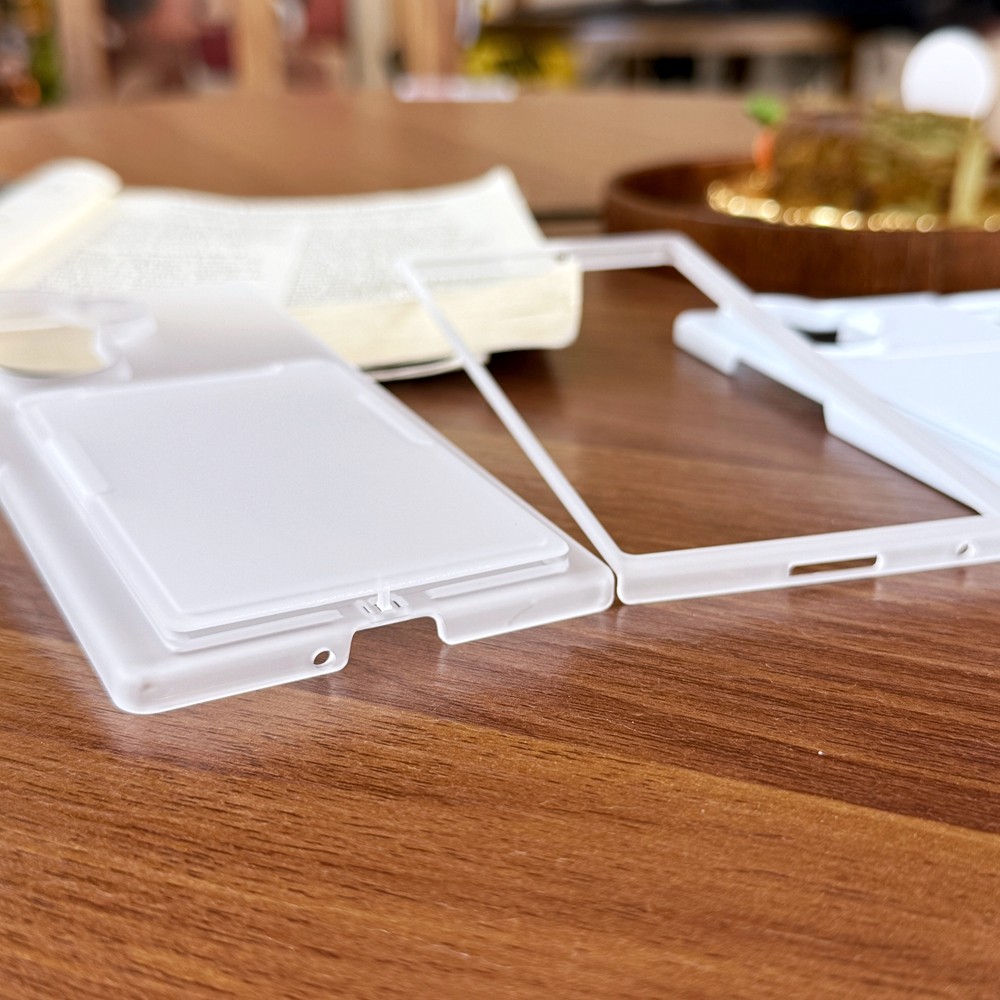 Anti-fingerprint for Samsung Galaxy Z Fold7 Fold6 Fold5 Case Ins Transparent Z Fold 7 6 5 With Card Slot Phone Casing - Image 2