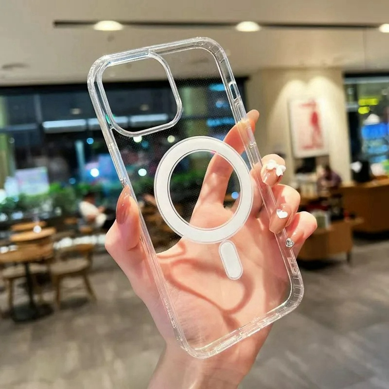 Clear Phone Case for IPhone 17 Air 16 15 14 13 12 11 Pro Max Magnetic Wireless Charging Protective Cover - Image 2