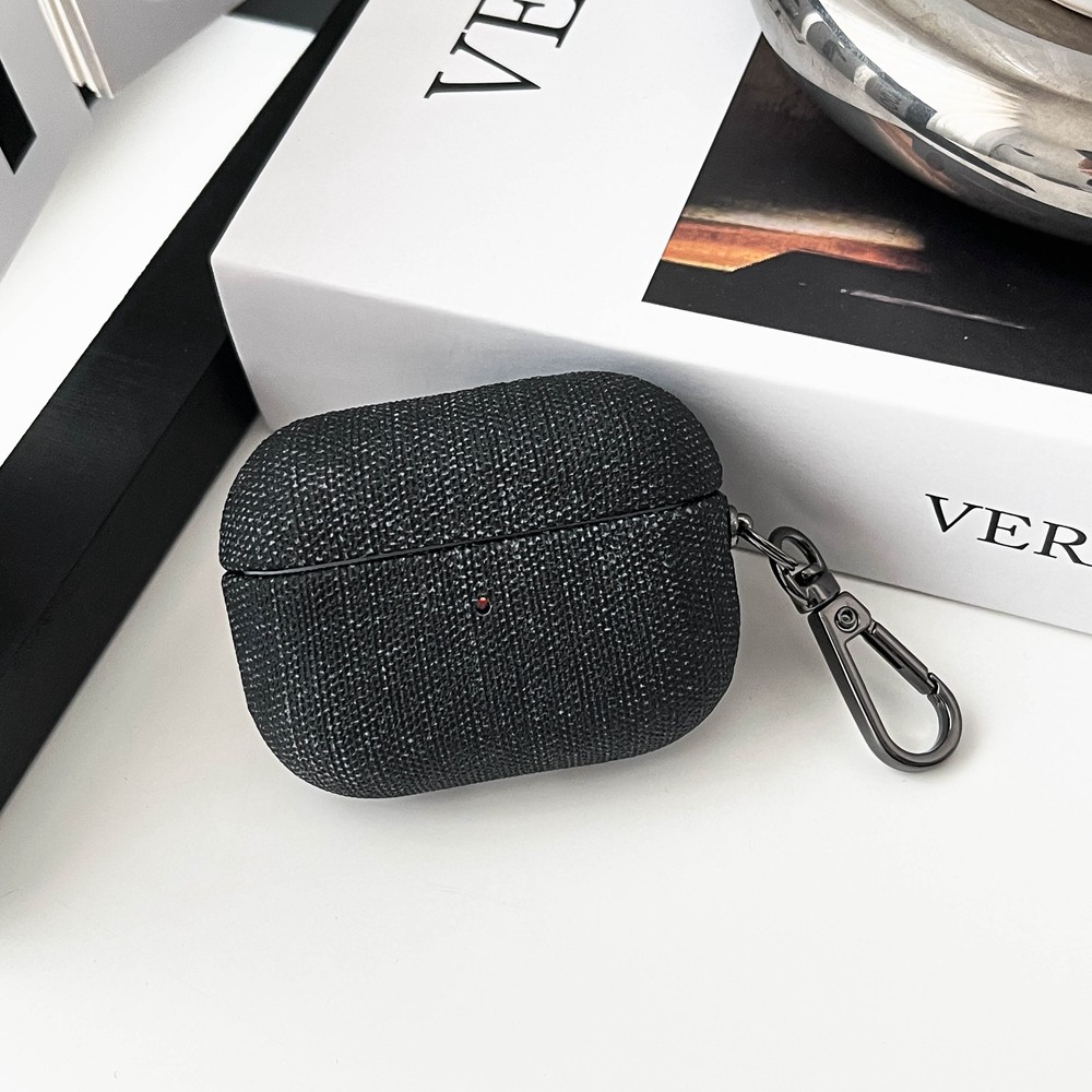 Fabric Protector Earphone Case For Apple Airpods 4 ANC 3 Pro 2 With Key Metal Clasp Bluetooth Headphone Cover for Air Pods Pro3 Cover - Image 2