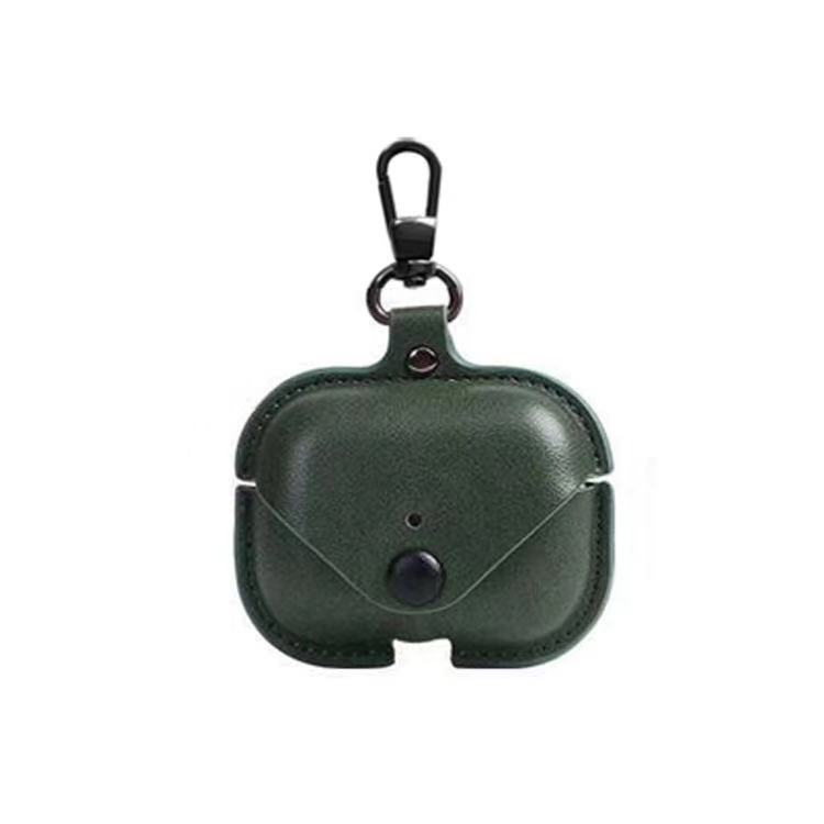 Protective Bag Leather Swivel Clasps Sleeve Cover Luxury Storage Earphone Case for AirPods Charging Box for Airpods with Hook - Image 3