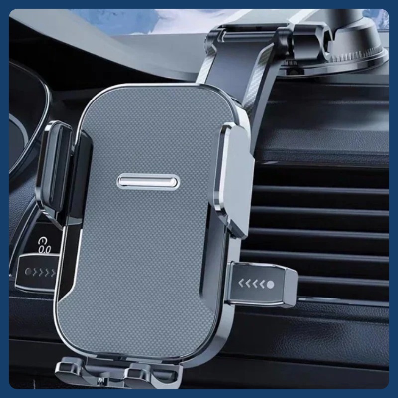 Black Car Phone Holder Dashboard Mount Stand for Navigation with Sucker Bracket Accessories - Image 6