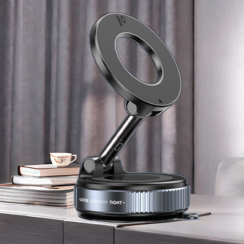 360 Rotation Vacuum Magnetic Phone Holders Rotating Suction Cup Folding Stand - Image 6