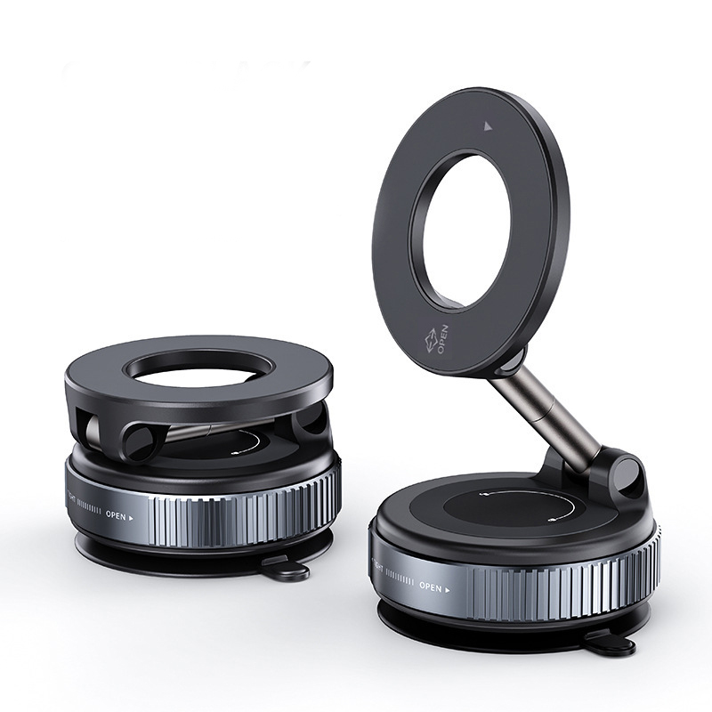 Universal 360° Rotate Portable Folding Adjustment Car Phone Magnetic Stand Vacuum Suction Bracket Navigation Mobile Holder