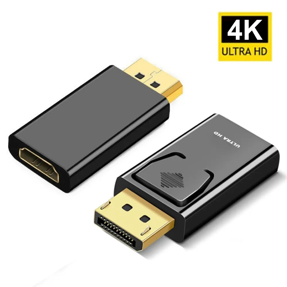 4K DP to HDMI Adapter Converter Professional Hi-Res DisplayPort to HDTV Video Audio Pro - Image 3