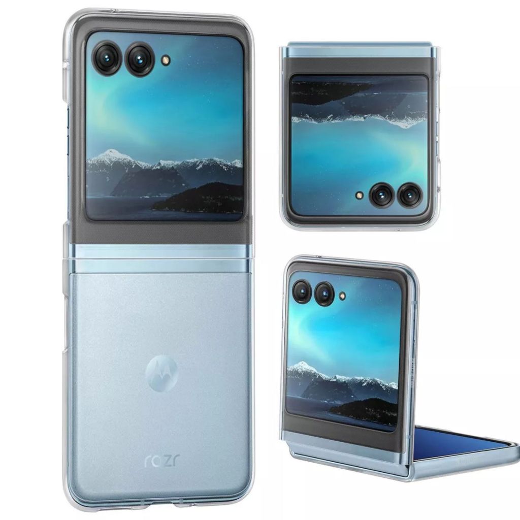 Clear Slim Hard PC Phone Case for Motorola MOTO Razr 60 Transparent Protective Back Cover - Image 2