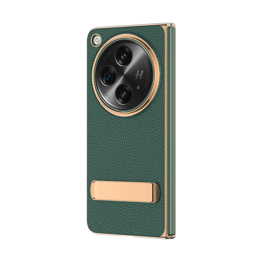 Luxury Bumper Simple Anti-DROP Electroplated Casing for OPPO Find N3 Ins Hard PC Classic N3 With Bracket Phone Case - Image 3