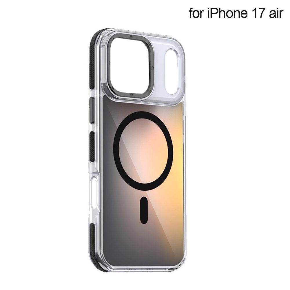 for iphone 17/Pro/Pro Max Colorful Gradient Magnetic Phone Case Anti Slip Border Full Protective Cover