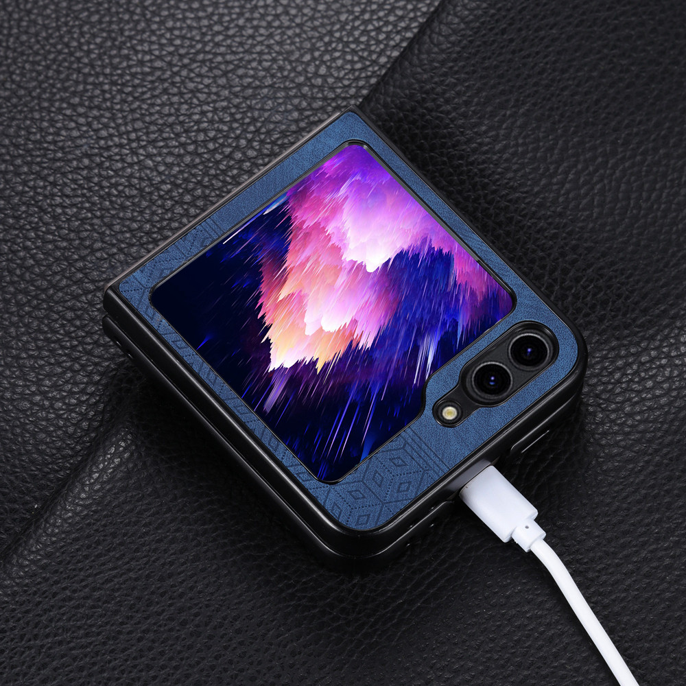 Anti-Scratch Aesthetic Luxury Durable Simple Casing Zflip7 Flip4 Flip5 Flip6 Leather Classic for Samsung Galaxy Z Flip 7FE 7 5 4 3 Back Phone Case - Image 3