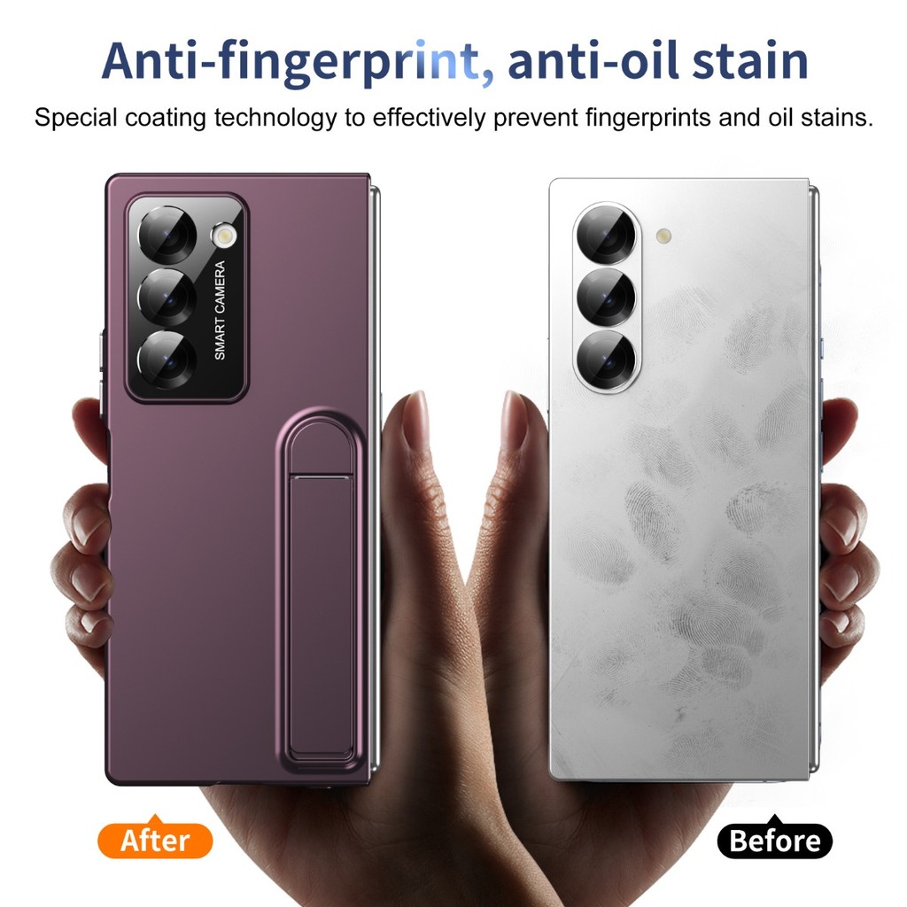 Lens Protector Matte Holder Casing for Samsung Galaxy Z Fold7 Fold6 Z Fold5 Fold4 Unique Design Ultra Thin Hard PC Z Fold 7 6 5 4 3 Screen Glass Film Phone Case - Image 3