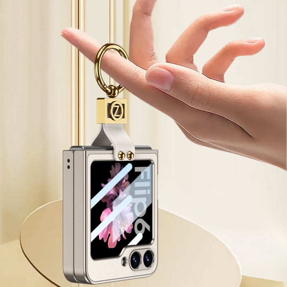 Portable Bumper Casing for Samsung Galaxy Z Flip7FE Flip6 Flip5 Art Design Z Flip 6 Zflip 5 Screen Guard Phone Case