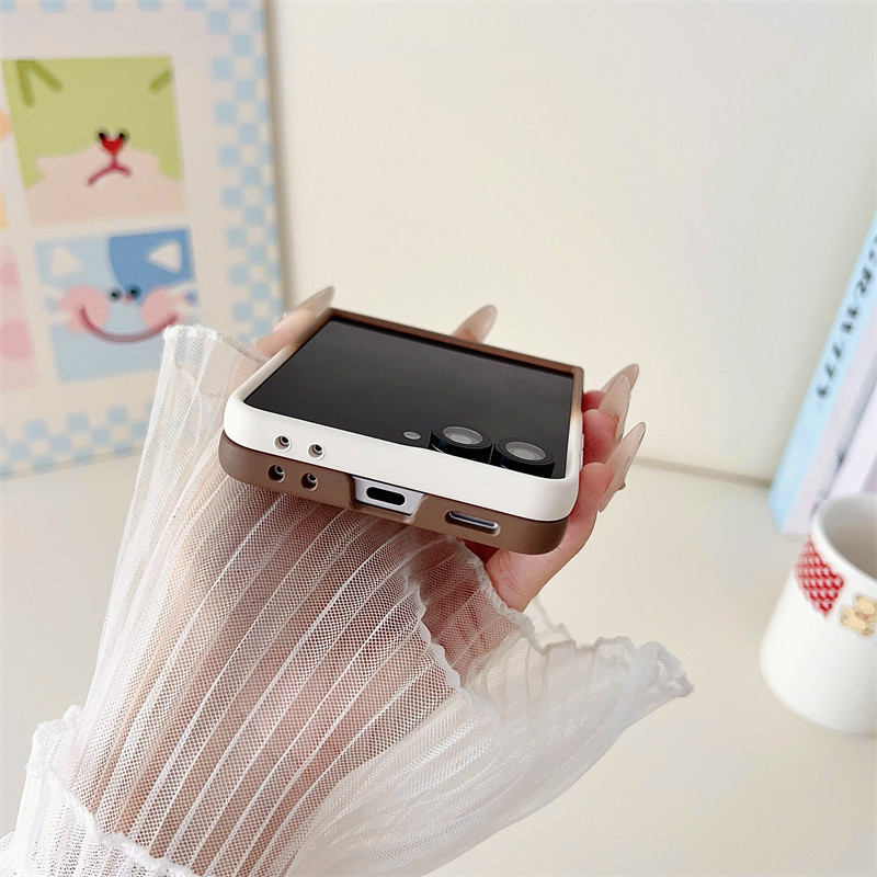 Trendy Design for Samsung Galaxy Z Flip 7 6 5 7FE Case Bumper Classic Zflip7 7FE Flip6 Flip5 with Ring Holder Phone Casing - Image 2