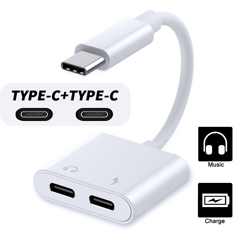 2-in-1 USB-C to 3.5mm Jack Audio & Charging Adapter for iOS/Android Devices - Image 3