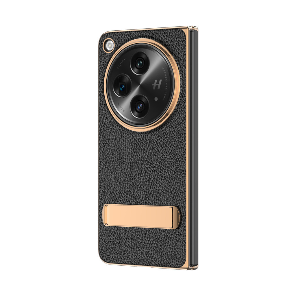 Luxury Bumper Simple Anti-DROP Electroplated Casing for OPPO Find N3 Ins Hard PC Classic N3 With Bracket Phone Case
