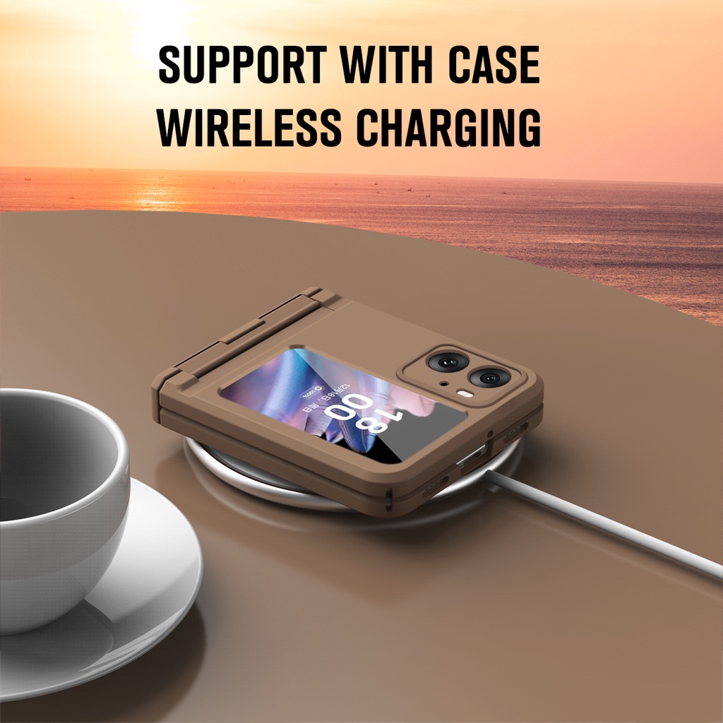 Plain Simple Casing for OPPO Find N3 Flip N2 Flip Anti-Scratch Classic N3Flip N2Flip 360 Full Protection Phone Case - Image 2
