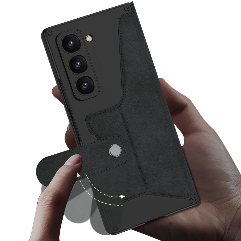 Armor Pen Slot Business Case Z Fold 7 Zfold 6 Classic for Samsung Galaxy Z Fold7 Fold6 Back Phone Casing