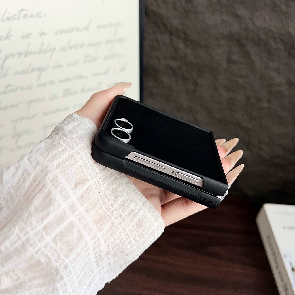 Dust Proof Shockproof Plain for Samsung Galaxy Z Flip 7 Case Business Z Flip7 Flip Z7 Alligator Pattern Back Phone Casing