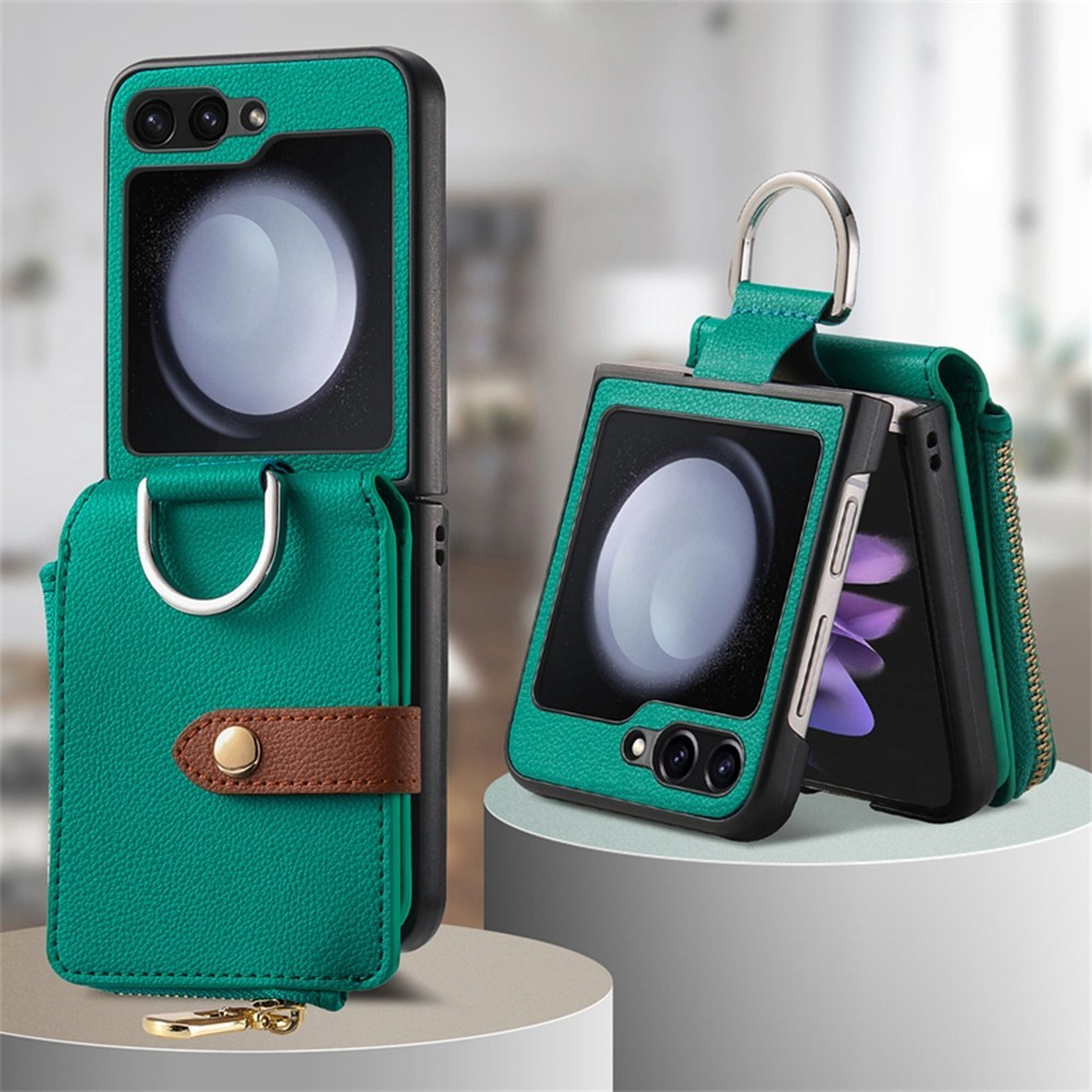 Classic Luxury Simple Casing for Samsung Galaxy Z Flip 7 6 5 4 Fashion Design Wallet Bag Love Zflip7 Flip7FE Flip5 Flip4 With Ring Holder Phone Case - Image 2