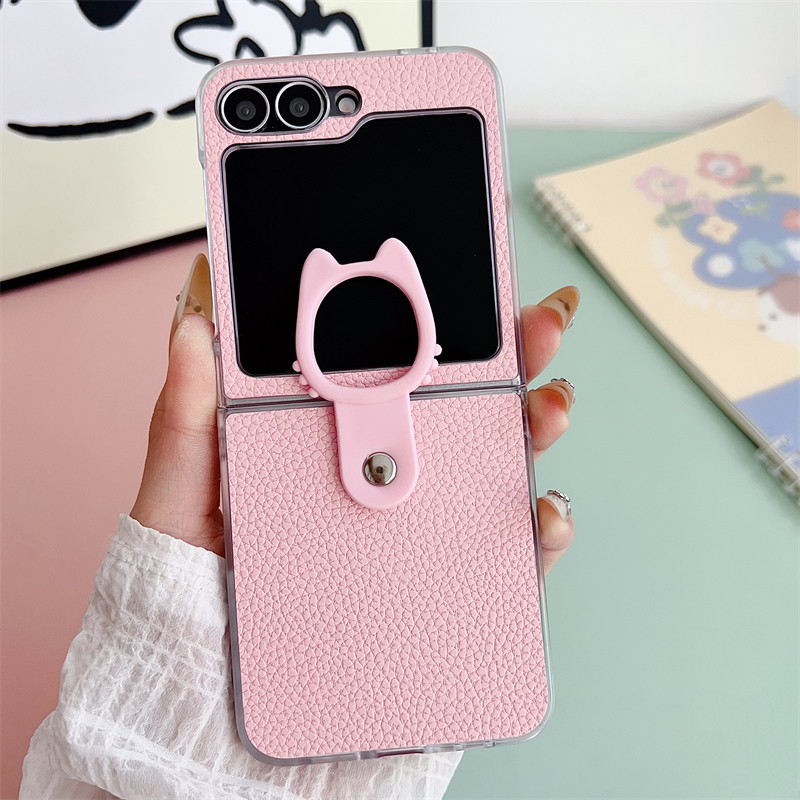 Aesthetic Luxury Casing for Samsung Galaxy Z Flip 7FE 6 5 4 3 Creative Design Classic Zflip3 Flip4 Flip5 Flip6 With Ring Holder Phone Case - Image 3