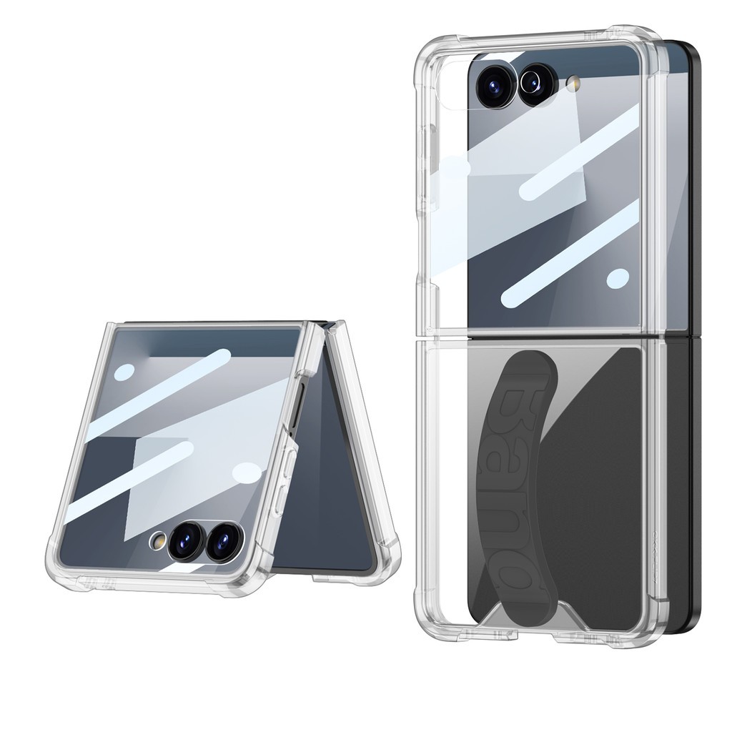 Clear Slim for Samsung Galaxy Z Flip 7 Case Ins Plain Soft Silicone Transparent Z Flip7 Holder Phone Casing