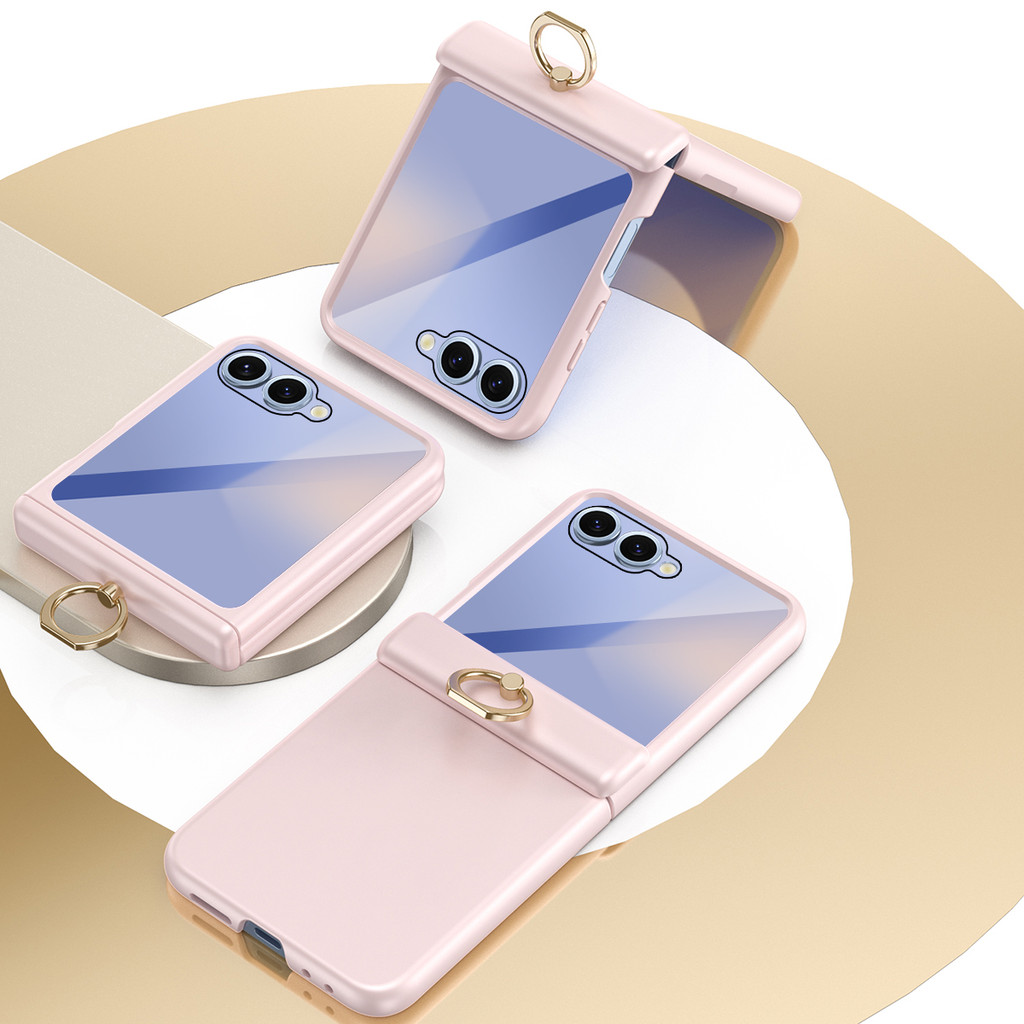 Luxury Creative Design Case Flip5 Flip6 Flip7FE Titanium for Samsung Galaxy Z Flip 7 6 5 4 3 7FE Screen Guard Phone Casing - Image 2