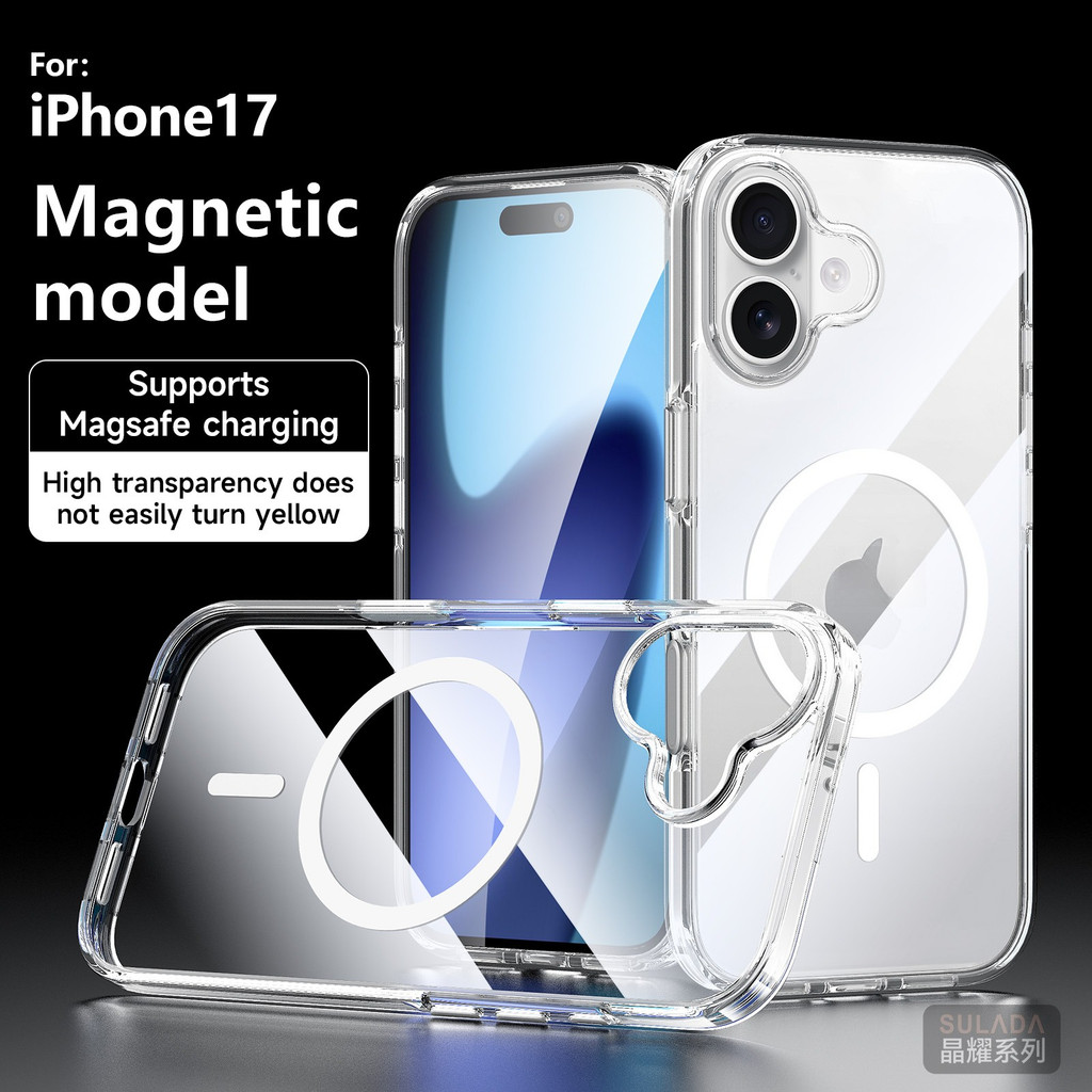 Anti-fingerprint for iPhone 17 Promax 17Pro 17 Air Case Trendy Design Transparent iPhone 17Promax 17Pro Back Phone Casing - Image 3