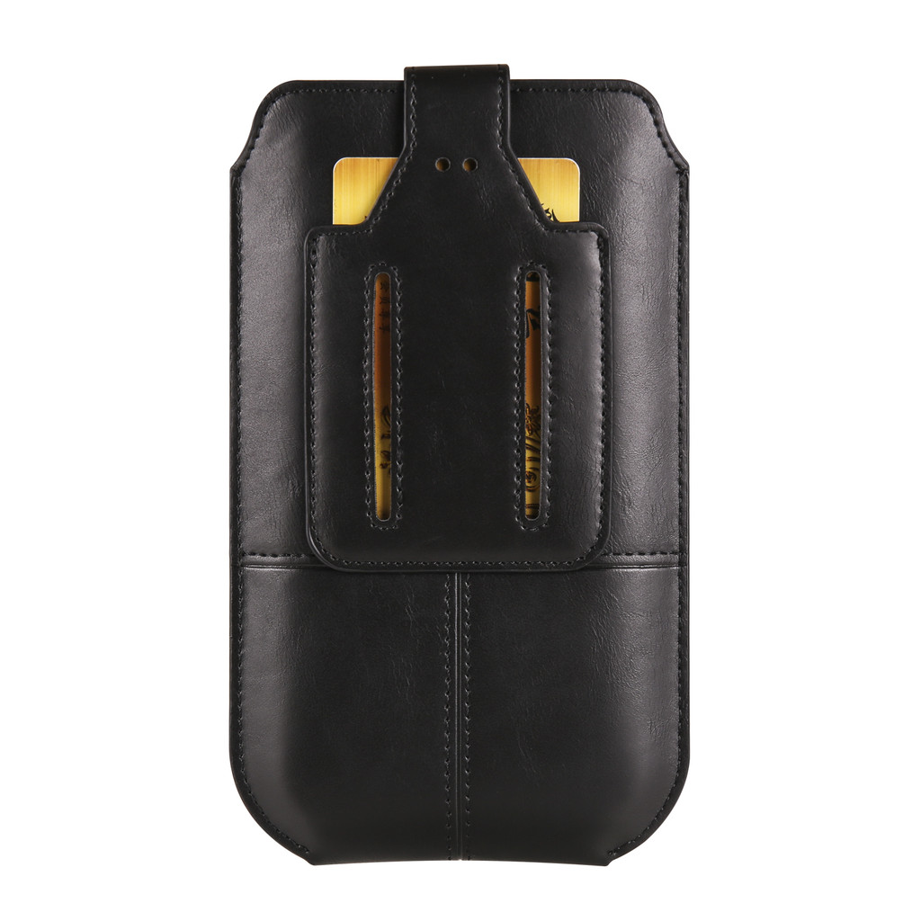Crazy Horse PU Leather Belt Clip Case Bag For 6.1inch 6.7inch 7.2inch Durable Case Belt Clip Phone Bag - Image 2