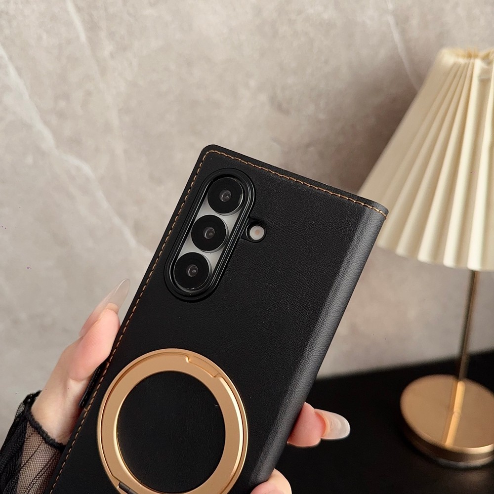 Bumper Magnetic Simple for Samsung Galaxy Z Fold7 Fold6 Z Fold5 Fold4 Fold3 Case Durable Anti-DROP PU Leather Z Fold 7 6 5 with Card Slot Phone Casing - Image 3