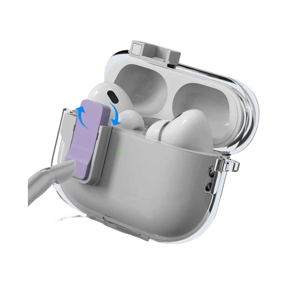 Transparent Crystal Magnetic Earphone Case For AirPods 4 ANC TPU Clear Switch Lock Cover for AirPod 1/2/3/Pro Pro2 Protective Shell - Image 2